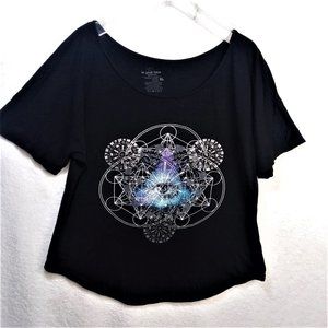 Spiritual Illuminati Third Eye Black T-shirt XL